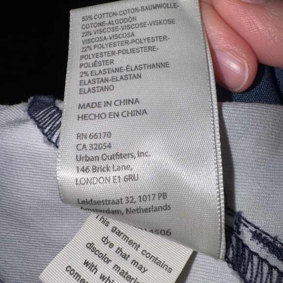 Free People We The Free Floral Blue Flare Jean Jegging - Picture 6 of 7